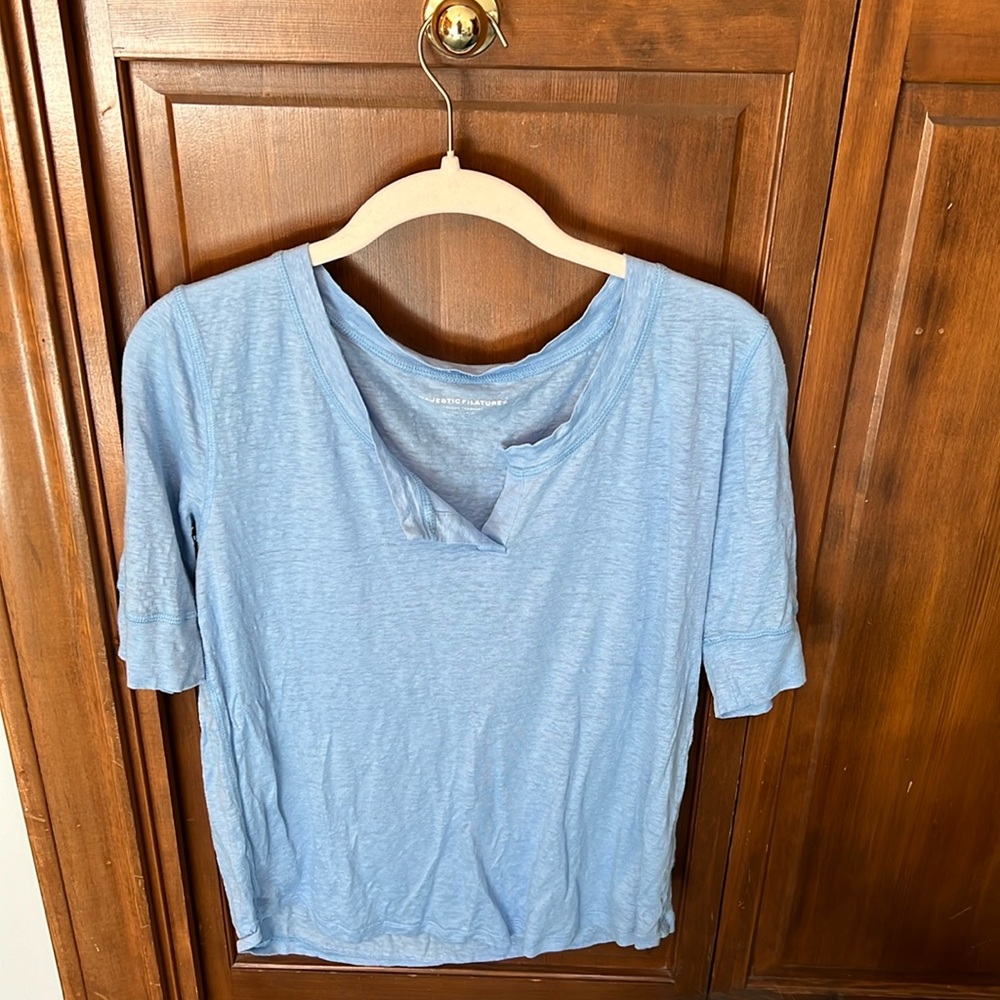 Loose blue Top